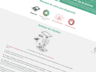 Capture d'écran du pré-diagnostic