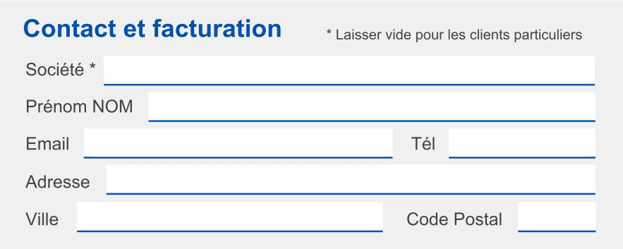 Informations de facturation dossier récupération de données