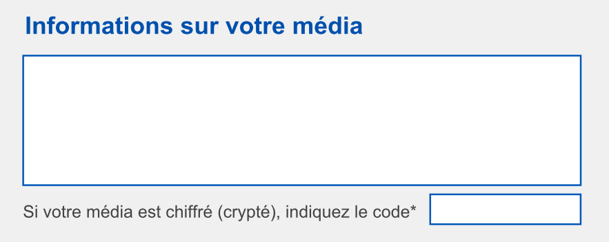 Informations techniques dossier récupération de données